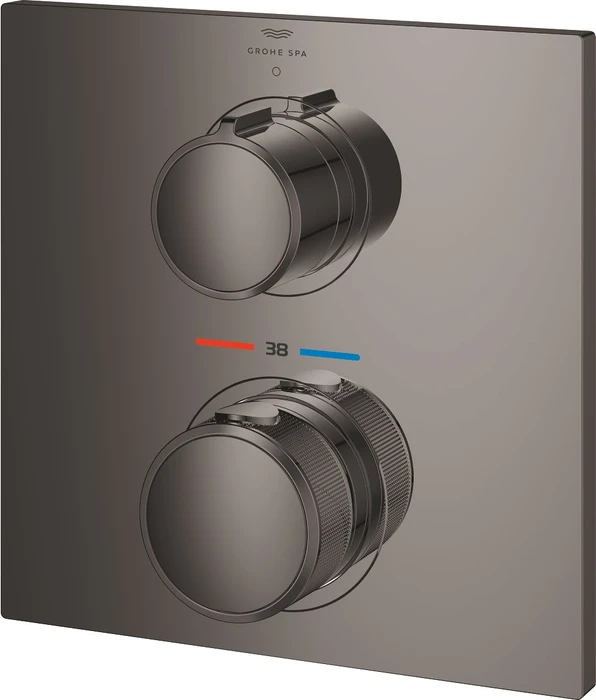 Grohe Allure Unterputz-Thermostat mit 1 Absperrventil hard graphite