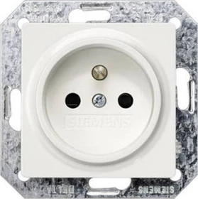 Siemens DELTA i-system Steckdose mit Mittenschutzkontakt, titanweiß