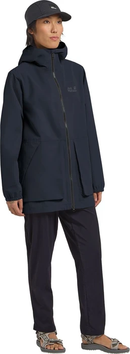 Jack Wolfskin Terraview 2L Funktionsmantel dark navy (Damen)