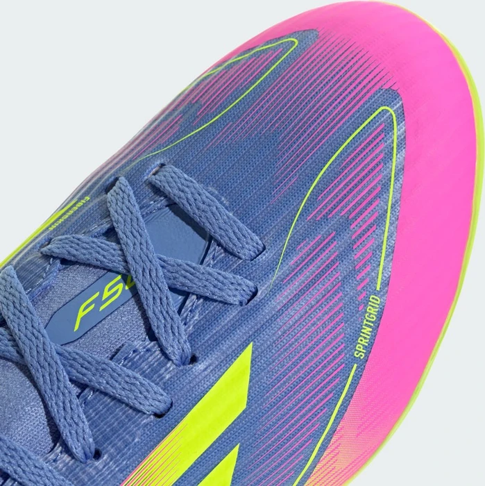adidas F50 League Mid FG/MG blue fusion/lucid lemon/lucid pink (Junior)