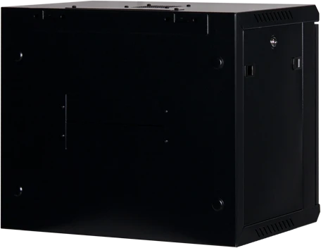 Rockstable 19" Wandschrank 9HE, Stahltür, IP2X, schwarz, 440mm tief
