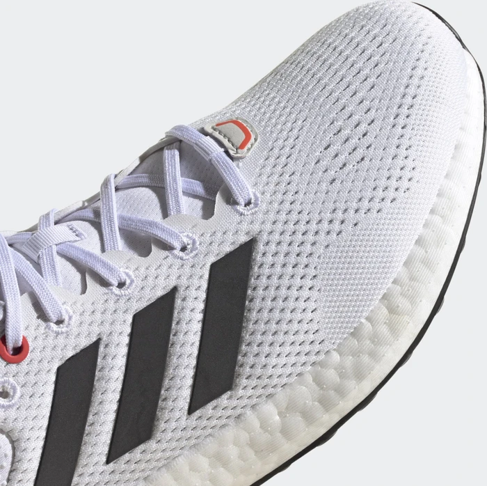 adidas Pureboost 21 cloud white/core black/solar red (Herren)