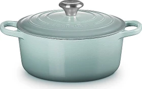 Le Creuset Signature Gusseisen Bräter rund 24cm 4.2l sea salt