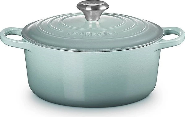 Le Creuset Signature Gusseisen Bräter rund 24cm 4.2l sea salt