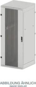 Triton RMA N 19" Standverteiler, 600x600 15HE, Sicherheitsglastür, IP20, grau, 600mm tief