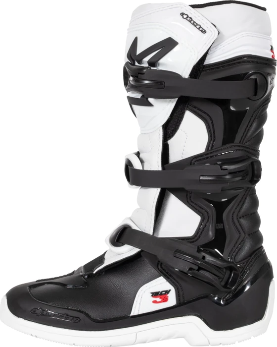 Alpinestars Youth Tech 3S Motorradstiefel schwarz/weiß