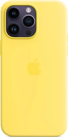 Apple Silikon Case mit MagSafe für iPhone 14 Pro Max kanariengelb