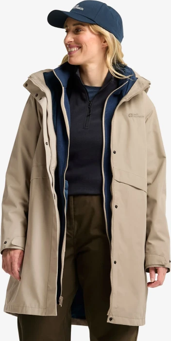 Jack Wolfskin Baylight 3in1 Funktionsmantel anis (Damen)