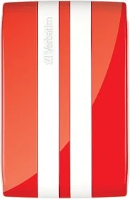 Verbatim GT Portable rot/weiß 500GB, USB 2.0 Micro-B