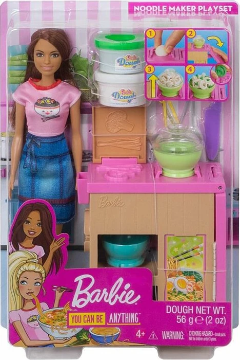 Mattel Barbie - Pasta-Spielset und Puppe brünett
