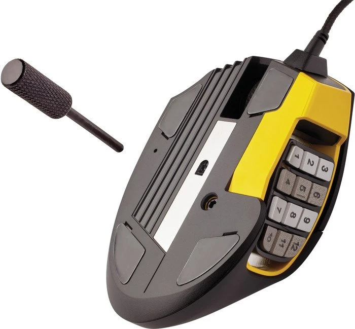 Corsair Scimitar Pro RGB Optical MOBA/MMO Gaming Mouse gelb, USB