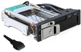 DeLOCK 5.25" Wechselrahmen auf 1x 2.5", 1x 3.5" SATA