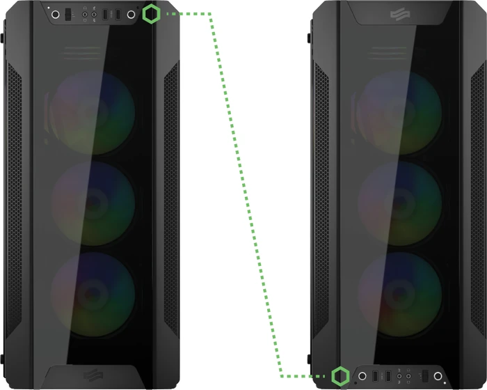 Endorfy SilentiumPC Armis AR7X Evo TG RGB, Glasfenster