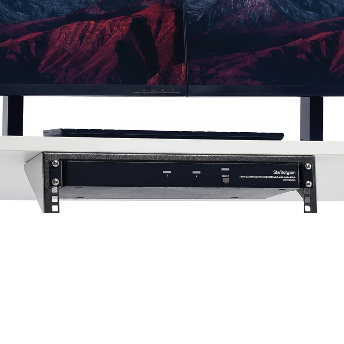StarTech RK219WALLV, Wandmontage Rack, schwarz, 2HE