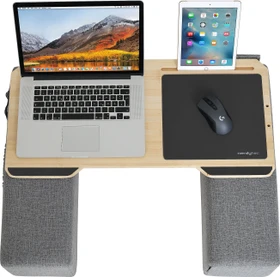 nerdytec Couchmaster Cyworx Premium Lapdesk, grau/braun
