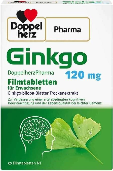 Doppelherz pharma Ginkgo 120mg Tabletten, 30 Stück