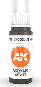 AK-Interactive 3rd Gen Acrylic Colors Acrylic Modelling Colors chocolate (chipping), 17ml