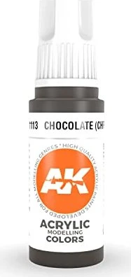 AK-Interactive 3rd Gen Acrylic Colors Acrylic Modelling Colors chocolate (chipping), 17ml
