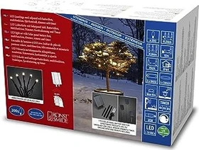 Konstsmide Solar Lichterkette LED 200x bernstein