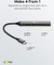 Wentronic goobay Slim 4-Port USB-Hub, 1x USB-A 3.0/3x USB-A 2.0, USB-C 3.0 [Stecker] Vorschaubild