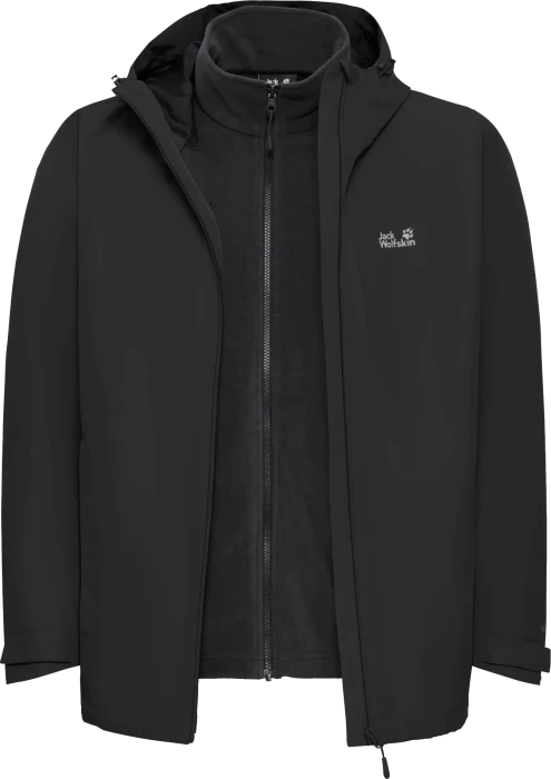 Jack Wolfskin Stonetrail 3in1 Funktionsjacke schwarz (Herren)