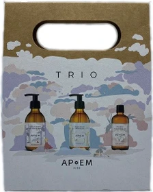 APoEM Trio Kids Reinigungsöl 60ml + Duschgel 60ml + Öl 60ml Geschenkset