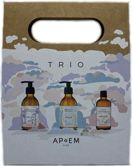 APoEM Trio Kids Reinigungsöl 60ml + Duschgel 60ml + Öl 60ml Geschenkset