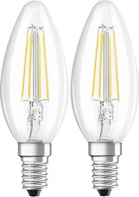 Osram Ledvance LED Base Filament Classic B 40 E14 4W/827, 2 Stück