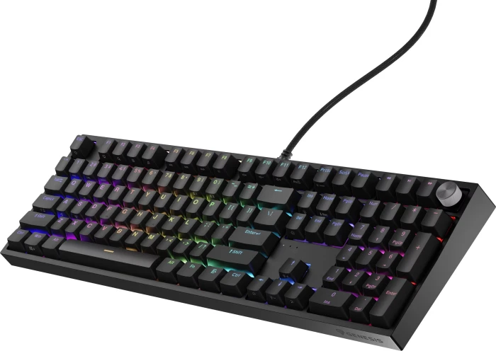 Genesis Thor 404, schwarz, LEDs RGB, hot-swap, Gateron Pro YELLOW, USB, US