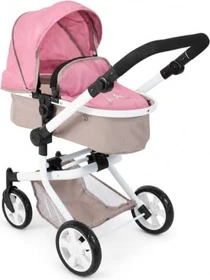 Bayer Chic 2000 Mika Kombipuppenwagen Bärchen rosa