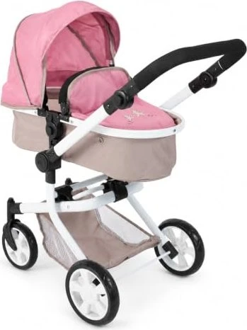 Bayer Chic 2000 Mika Kombipuppenwagen Bärchen rosa
