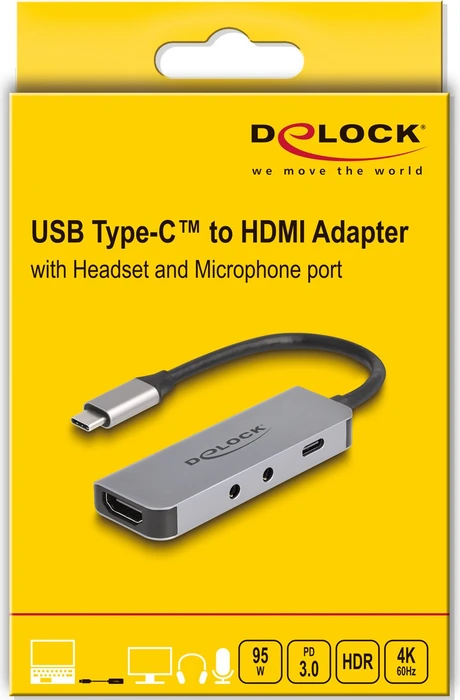 DeLOCK USB Type-C AV-Adapter, USB-C 3.0 [Stecker]