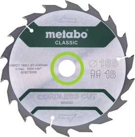 Metabo Precision Cut Kreissägeblatt 18Z, 165x1.2x20mm, 1 Stück