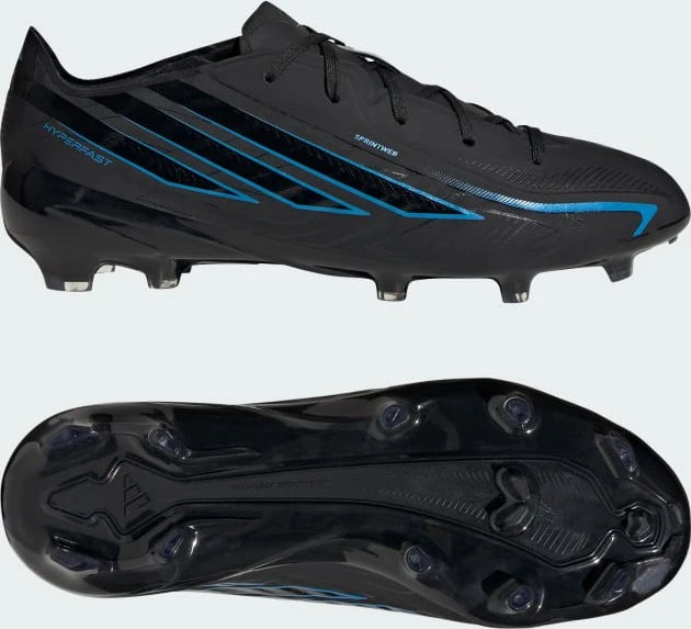 adidas F50 Hyperfast Elite FG core black/lucid ray blue (Junior)