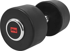 Gorilla Sports Profi Gummi Kurzhantel 35kg