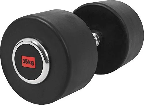 Gorilla Sports Profi Gummi Kurzhantel 35kg