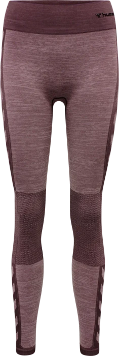 hummel CLEA Seamless Tight Hose lang fudge/woodrose melange (Damen)