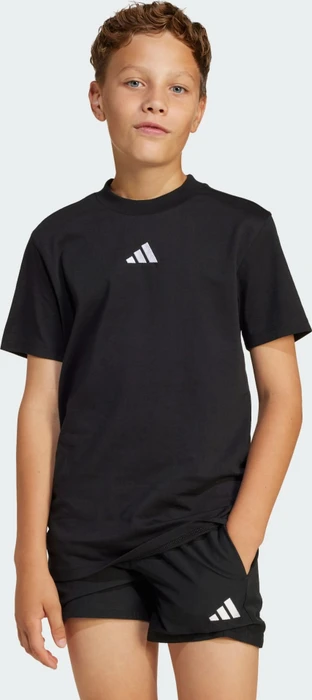 adidas Essentials T-Shirt kurzarm schwarz/weiß (Junior)