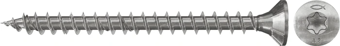 fischer PowerFast FPF-ST A2F 200 T20 Spanplattenschraube, 4.5x30mm, 200 Stück