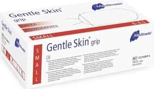 Meditrade Latex Gentle Skin Grip Einweghandschuhe S, 100 Stück