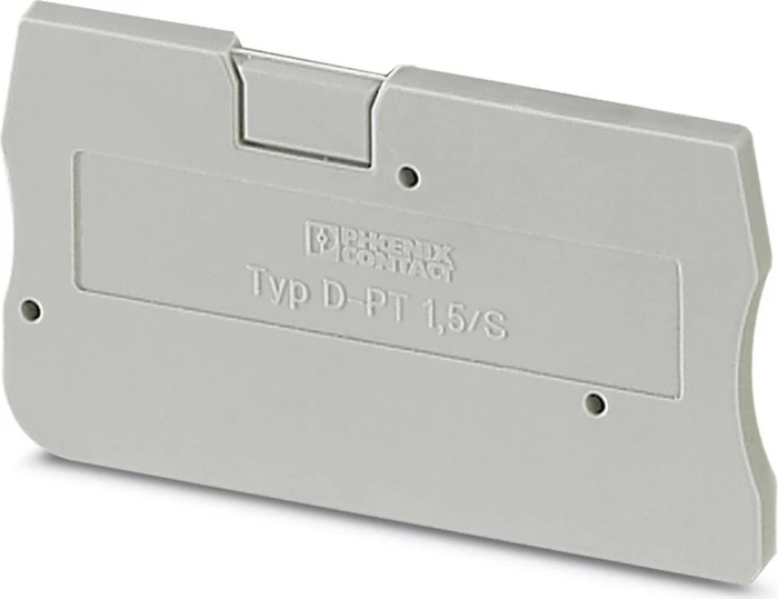 Phoenix Abschlussdeckel D-PT 1,5/S LxBxH: 45x2,2x24,3mm grau Phoenix Abschlussde