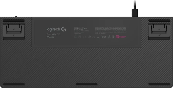 Logitech G515 Rapid TKL, schwarz, LEDs RGB, Low Profile Magnetic Analog, USB, DE