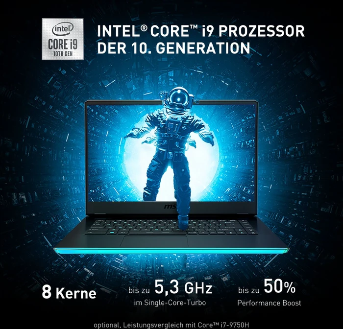 MSI GE66 Raider 10UH-608, Core i9-10980HK, 32GB RAM, 2TB SSD, GeForce RTX 3080, DE