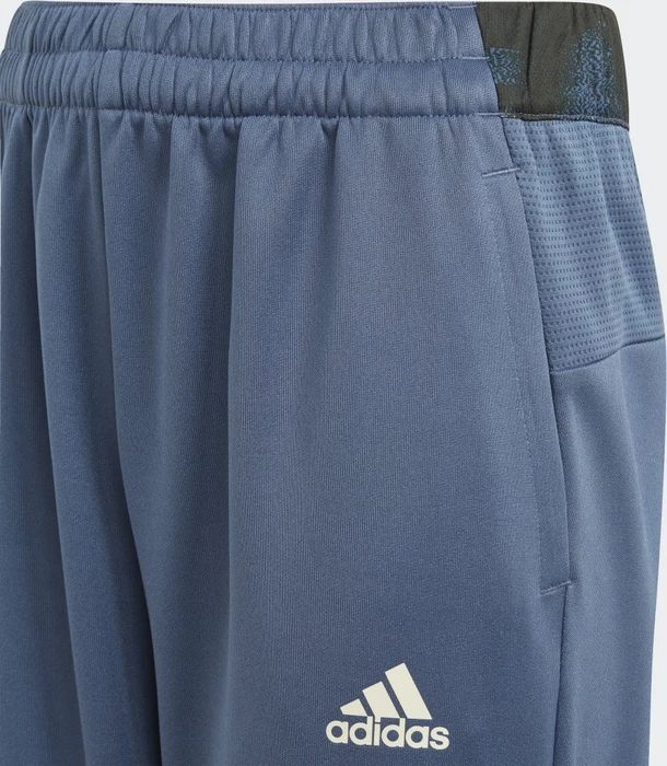 adidas Aeroready HIIT Trainingshose lang wonder steel/semi impact orange (Junior)