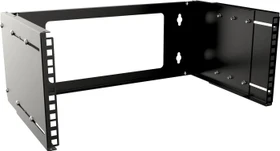 Lanview by Logon 19" Open Frame Rack 4HE, Wandmontage, tiefenverstellbar, schwarz, 350mm tief