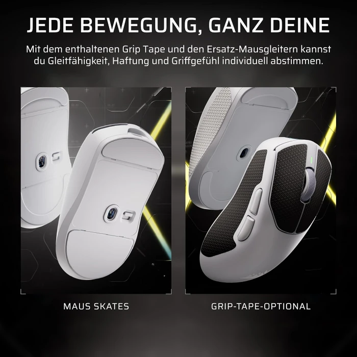Corsair Sabre v3 Pro PureVector Ultralight Ergo Wireless, weiß, USB