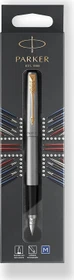 Parker Jotter stainless steel/gold trim, rechte Hand, mittel, Blister
