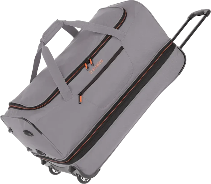 Travelite Basics Rollenreisetasche L erweiterbar grau