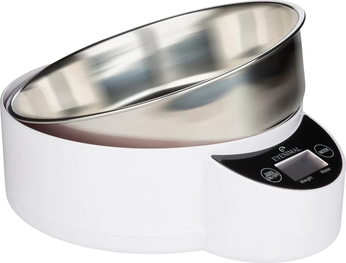 Kerbl Intelligent Pet Bowl mit integrierter Waage, 1.8l, Display, weiß