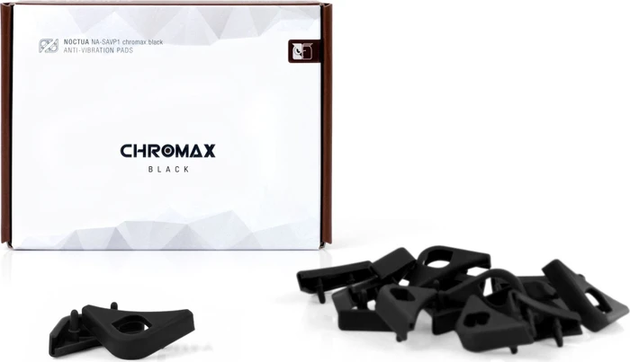 Noctua NA-SAVP1 chromax.black Anti-Vibrations-Pads, schwarz, 16er-Pack